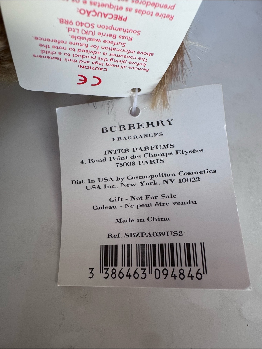 Vintage 2000's Burberry
Fragrance Teddy Bear plush with Monogram 'B' Scarf - Picture 7 of 7
